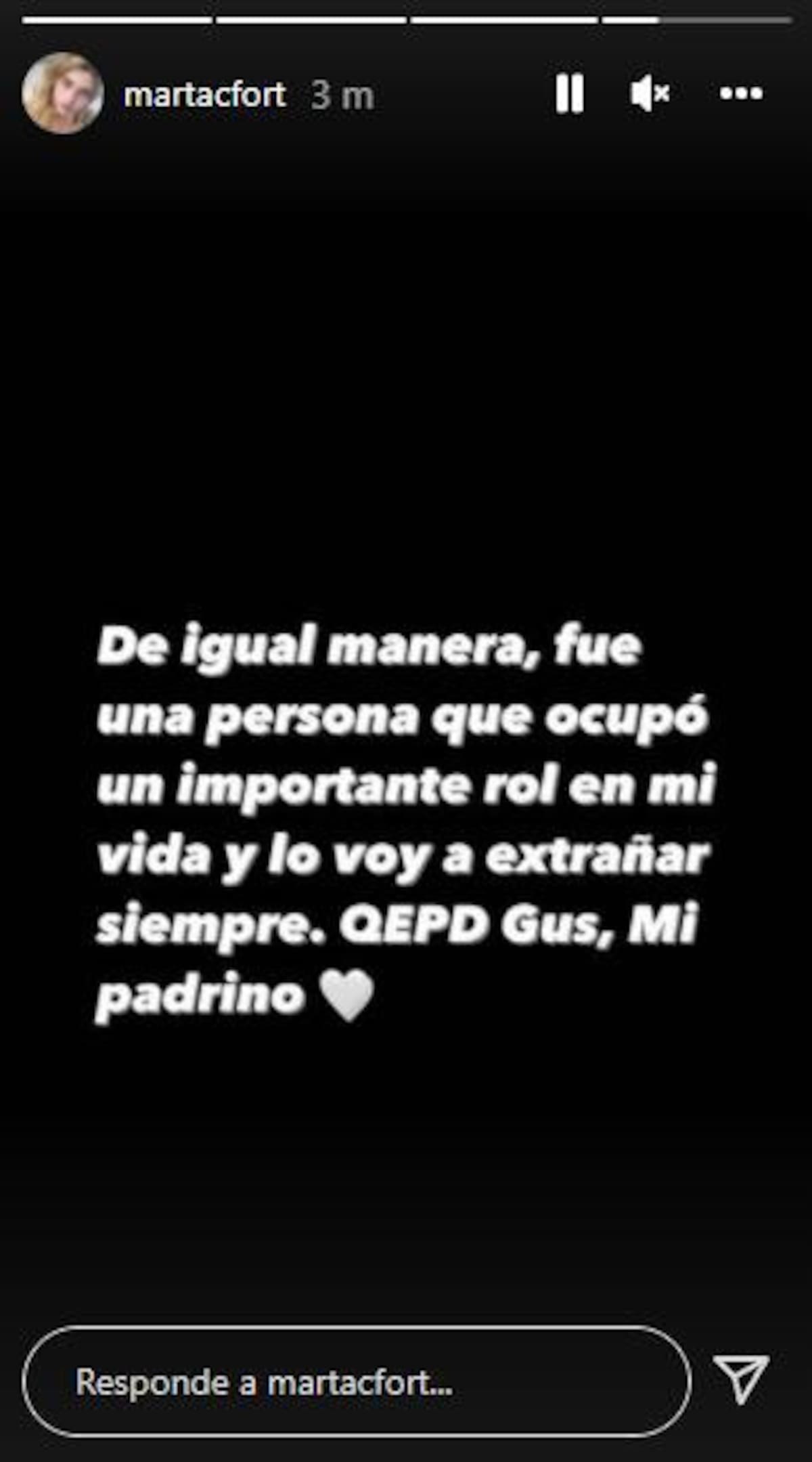 Marta Fort en Instagram