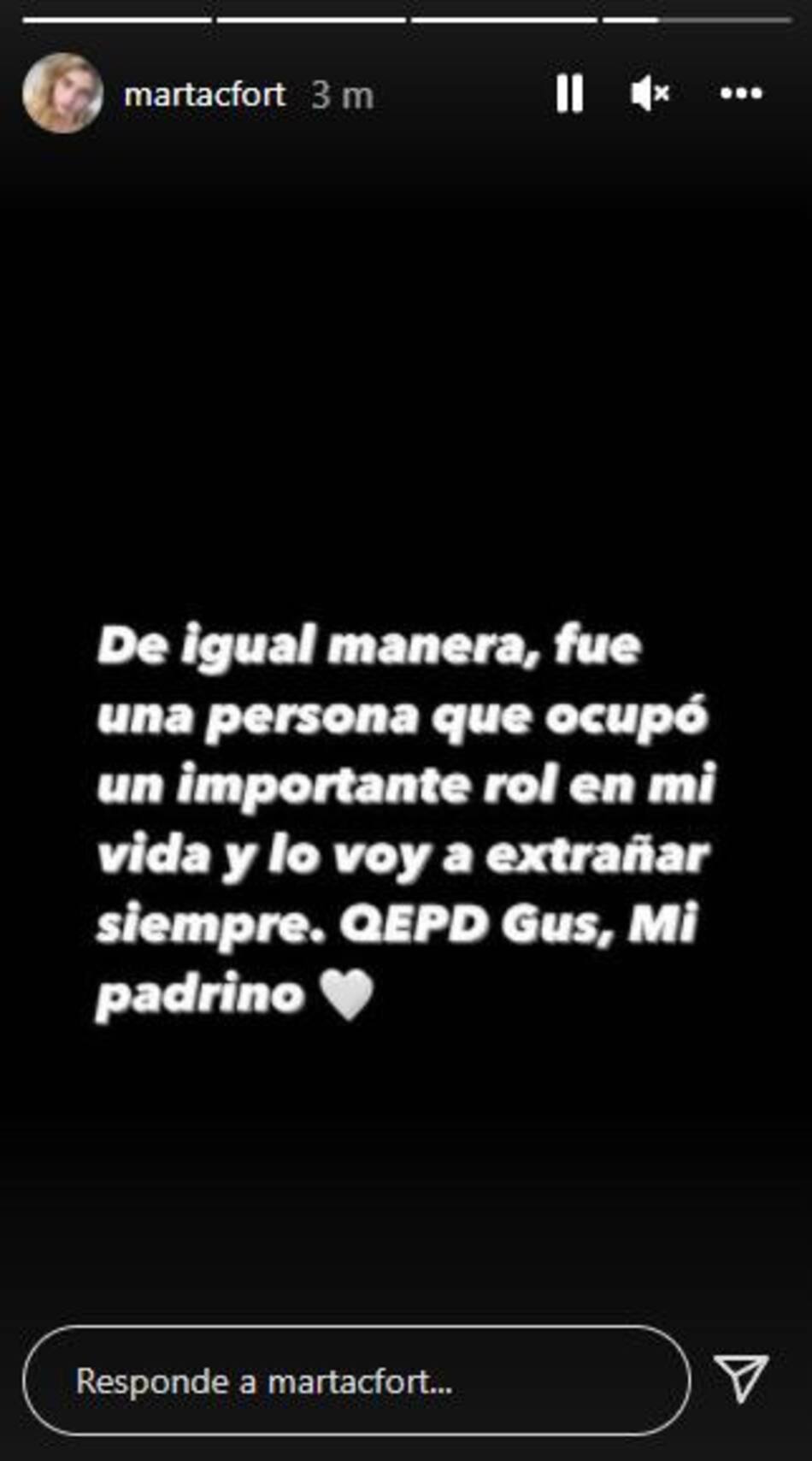 Marta Fort en Instagram
