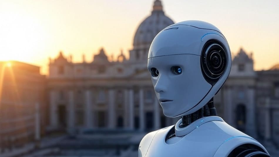 El Vaticano y su planteo sobre los riesgos de la Inteligencia Artificial. Foto: Grok.