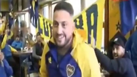 El hincha de Boca que prometió casamiento en caso de ganar la Copa Libertadores. Foto: captura de video.