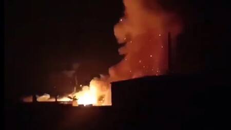 Ataque israelí contra Siria. Foto: Captura