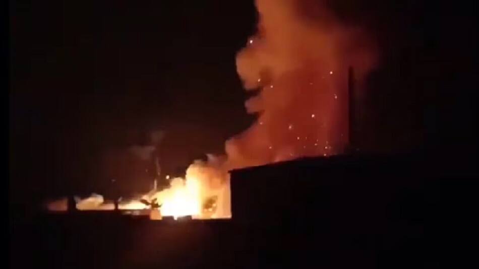 Ataque israelí contra Siria. Foto: Captura