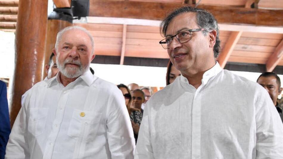Lula da Silva y Gustavo Petro. Foto: Reuters.