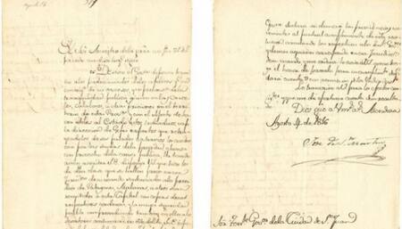 Carta de San Martín que tenía Cristina Kichner