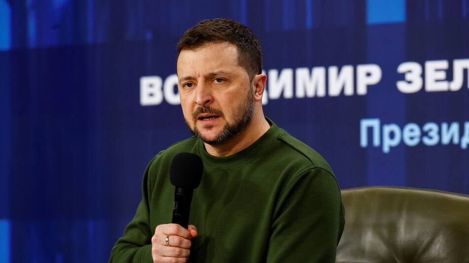 Volodimir Zelenski, presidente de Ucrania. Foto: Reuters