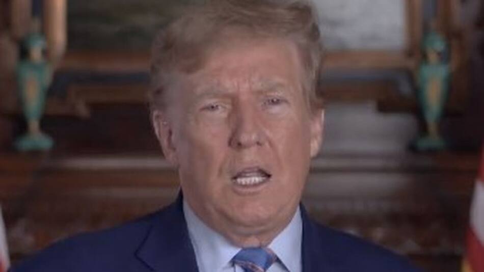 Mensaje de Donald Trump para Javier Milei. Foto: Captura de video.