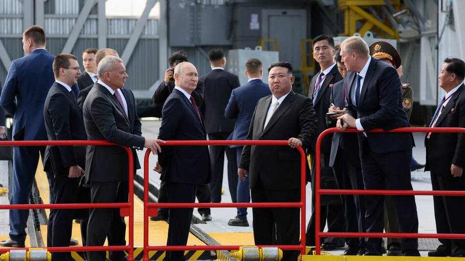 Kim Jong-un y Vladimir Putin Foto: Reuters
