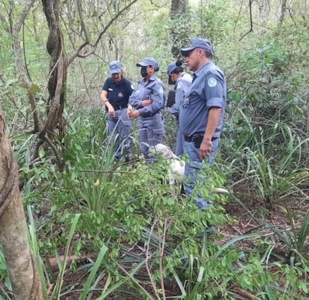 El cuerpo de María estaba enterrado cerca del río Bermejo. Foto: Facebook/Ariel Costilla Noticias.