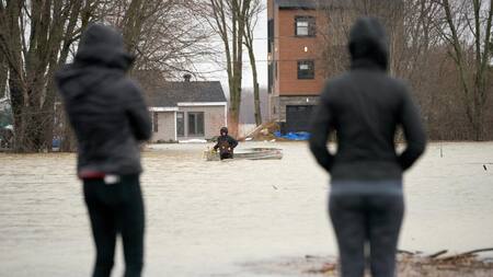 Inundaciones en Canadá. Foto: EFE.