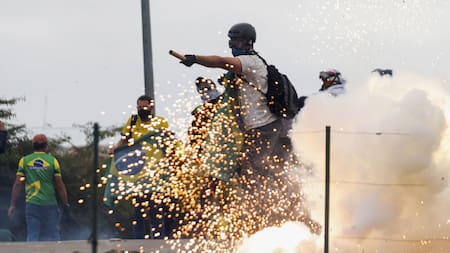 Intento de golpe de estado en Brasil en enero de 2023. Foto: NA.