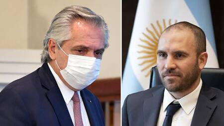 Alberto Fernández, presidente de Argentina, Martín Guzmán, ministro de Economía, NA