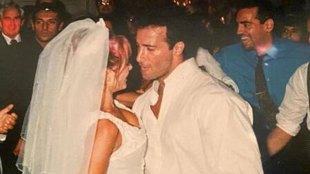 Catherine Fulop y Osvaldo Sabatini, casamiento