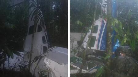 Accidente aéreo de una avioneta en Colombia. Foto: Aerocivil.