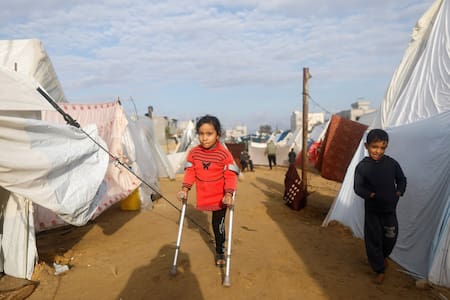 Preocupación por la salud de los niños en la Franja de Gaza. Foto: Reuters