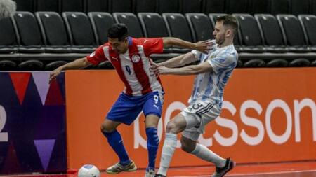 Argentina igualó con Paraguay y se mide con Brasil en semis de la Copa América de futsal