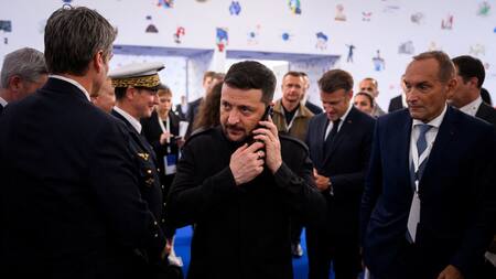 Volodimir Zelenski, presidente de Ucrania. Foto: Reuters/Leon Neal