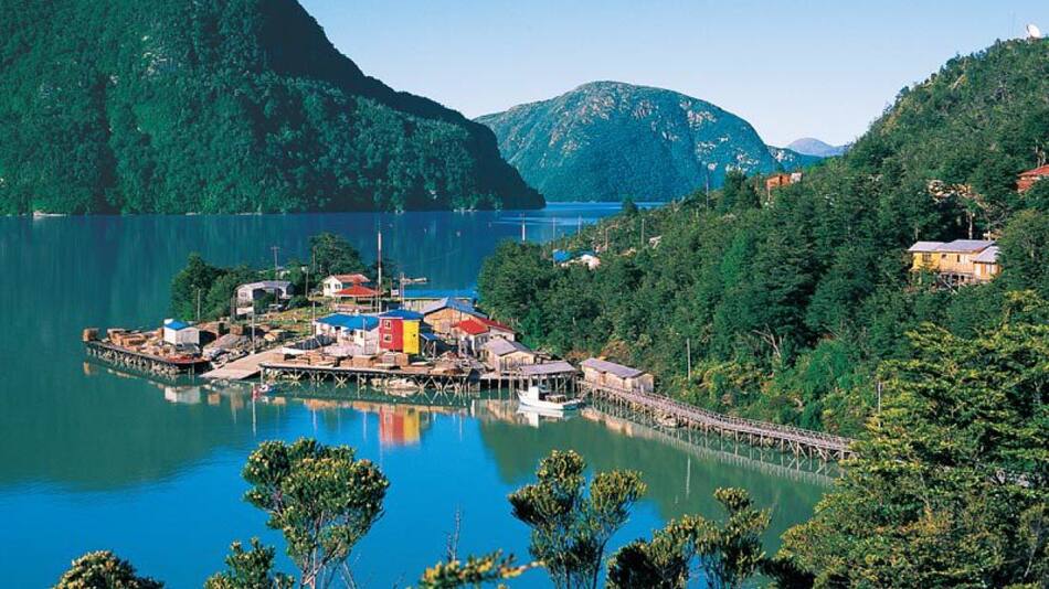 Caleta Tortel, Chile. Foto X.