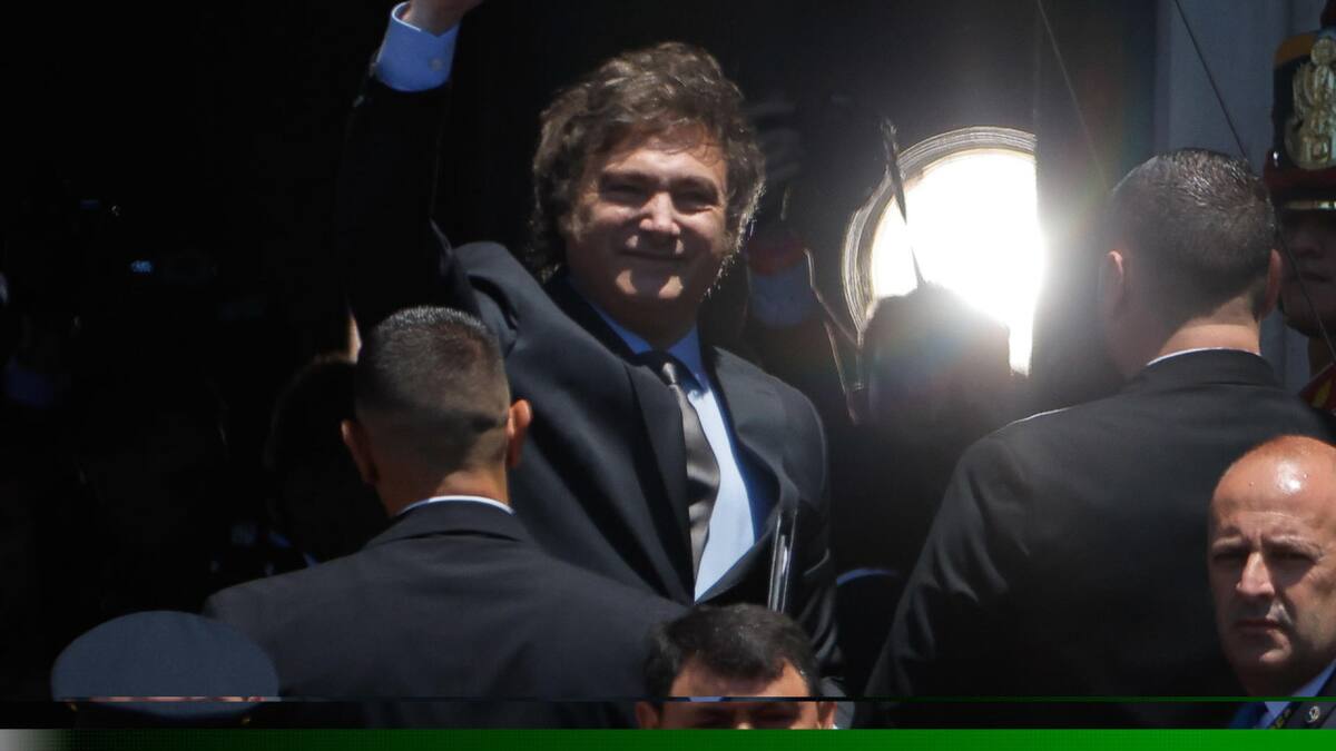 Asunción de Javier Milei. Foto: EFE.