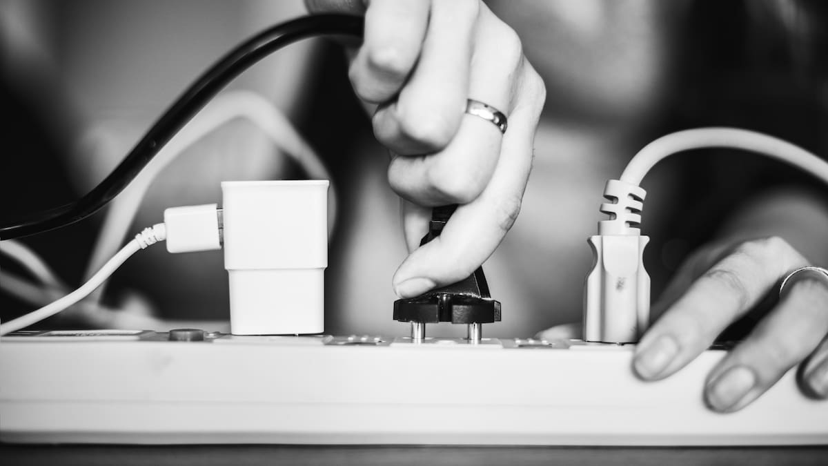 Tecnología, enchufe, electrodomesticos