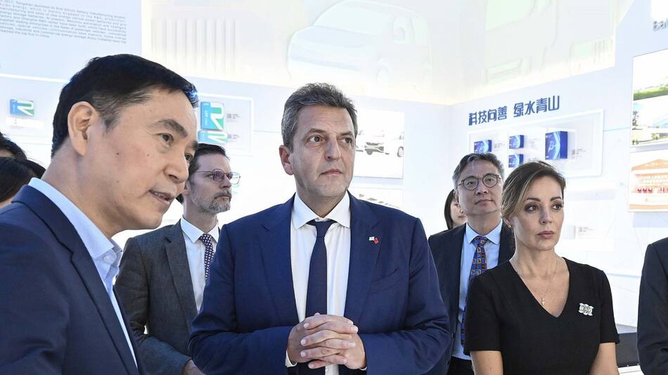 Sergio Massa en China. Foto: Télam.