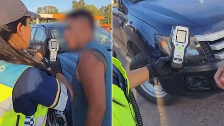 Control en la Ruta 12: un subcomisario de la policía dio positivo en alcoholemia mientras conducía un móvil oficial