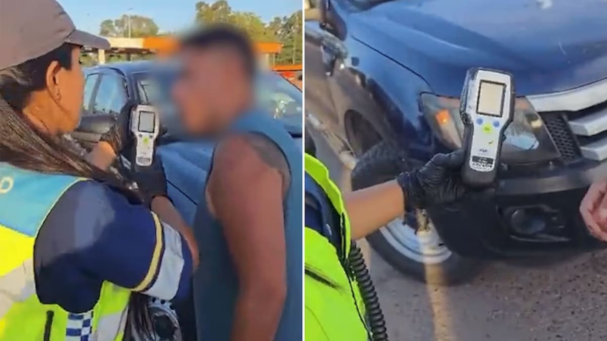 Control en la Ruta 12: un subcomisario de la policía dio positivo en alcoholemia mientras conducía un móvil oficial
