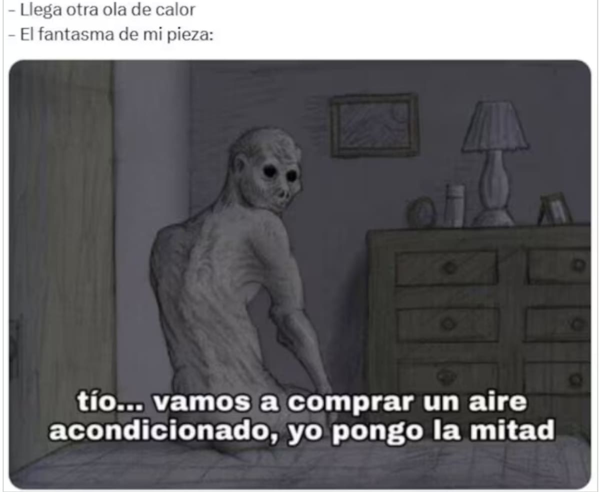 Memes; calor. Foto:X.