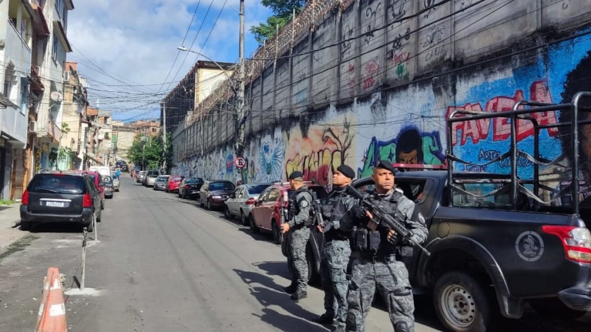 Operativo de la policía de Brasil contra el Comando Vermelho. Foto. Reuters.