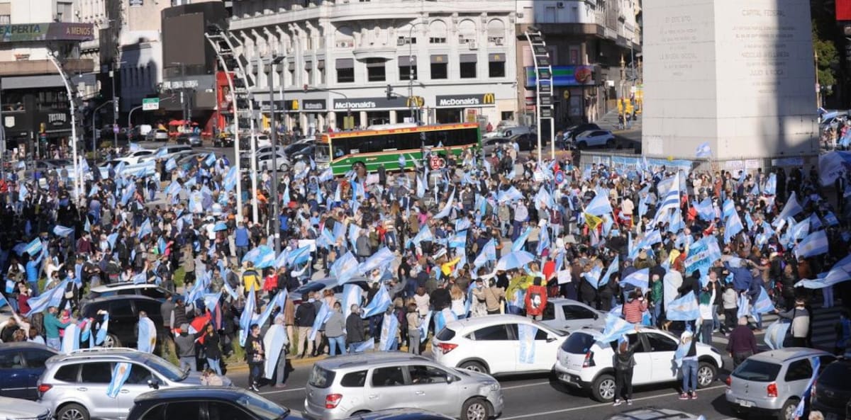 Banderazo en el Obelisco