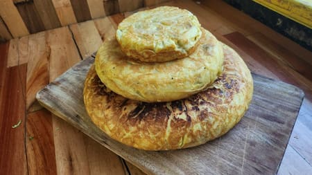 Tortilla de papas en La Esquina del Antigourmet. Foto: Prensa