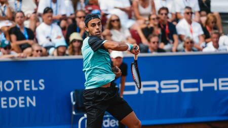 Francisco Cerúndolo en el ATP de Bastad. Foto: @NordeaOpen.