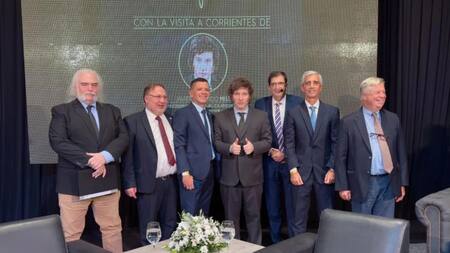 Javier Milei en Corrientes. Foto: Instagram.