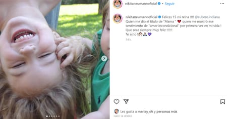 El posteo de Nicole Neumann. Foto: Instagram.
