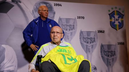 Mário Jorge Lobo Zagallo, exfutbolista y exentrenador de Brasil. Foto: Reuters.