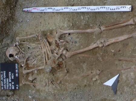 Hallan una prótesis de hierro de la Edad Media en Alemania. Foto: BLfD