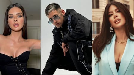 El acercamiento entre la China Suarez y L-Gante. Foto Instagram.