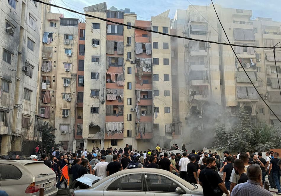 Ataque de Israel en El Líbano. Foto: Reuters