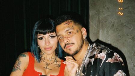 Cazzu y Christian Nodal. Foto: Instagram.