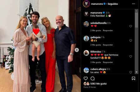 Los posteos de los famosos por Navidad. Foto: Instagram.