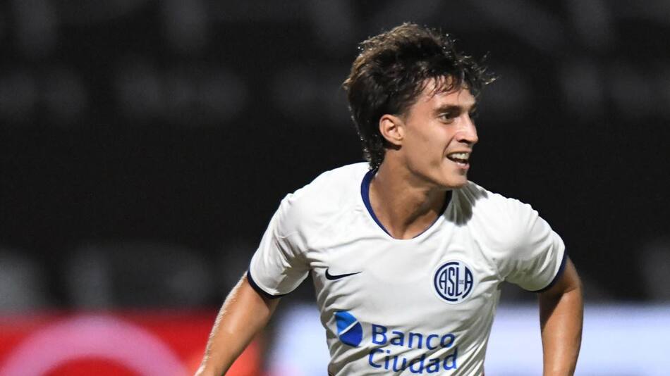 Federico Gattoni en San Lorenzo. Foto: NA.