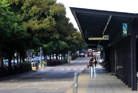 Paro de colectivos; transporte público. Foto: NA