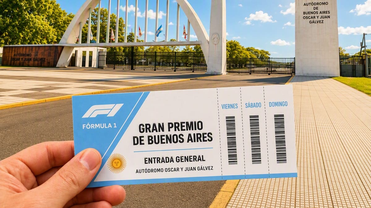 Fórmula 1 en Argentina: cuál sería el precio de las entradas del Gran Premio de Buenos Aires en el Autódromo Gálvez