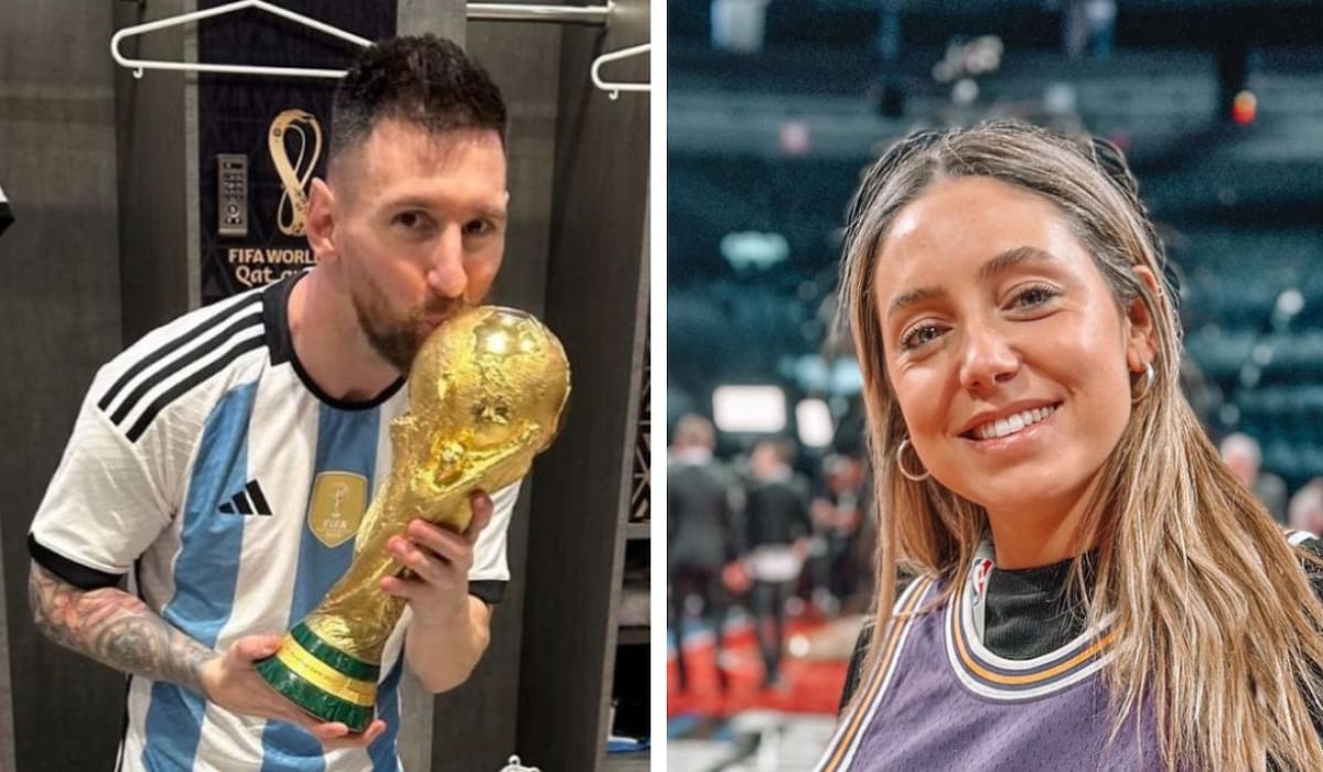 Sofi Martinez y Lionel Messi. Foto Instagram.