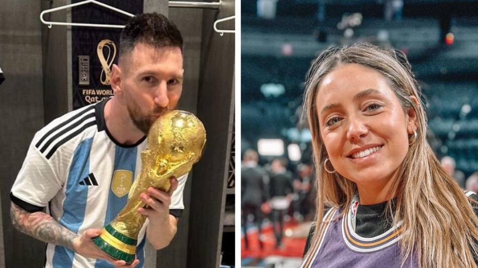 Sofi Martinez y Lionel Messi. Foto Instagram.