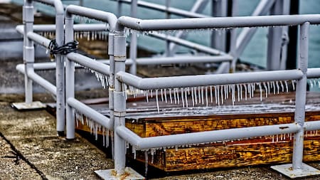 Cañerías congeladas.