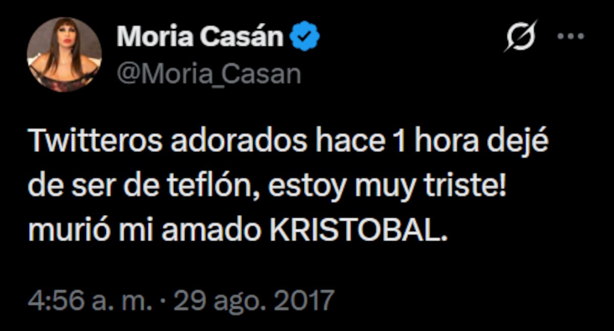 El perrito llegó a manos de Moria Casán gracias a Verónica Guerman, reconocida fotógrafa que se convirtió en una de las grandes amigas de “La One”