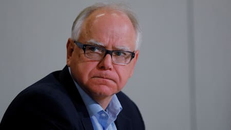 Tim Walz, candidato a vicepresidente de Estados Unidos. Foto: Reuters.
