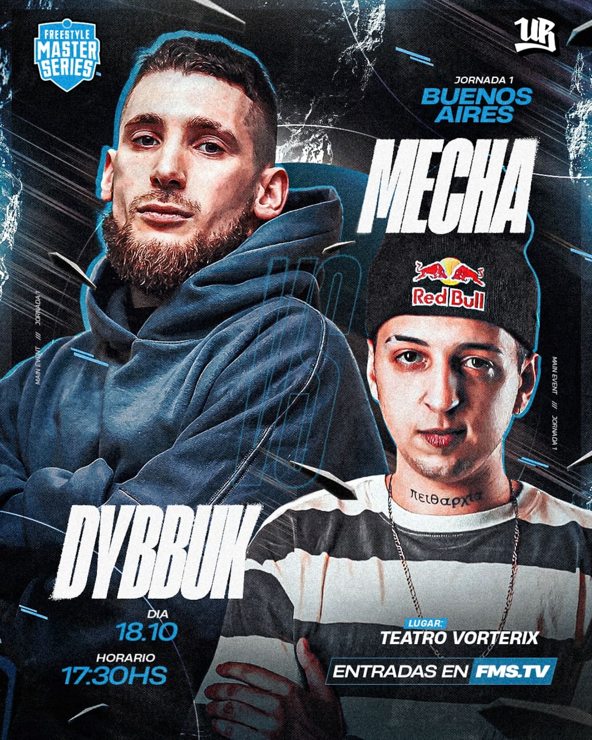 La FMS Argentina 2026/2027 comenzará este domingo 18 de octubre, a las 17.30, en el Teatro Vorterix de Buenos Aires, con Mecha vs. Dybbuk como batalla estelar.