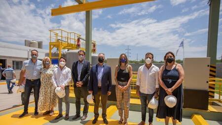 Malena Galmarini, Gabriel Katopodis y Alberto Descalzo inauguraron una Estación de Bombeo Cloacal