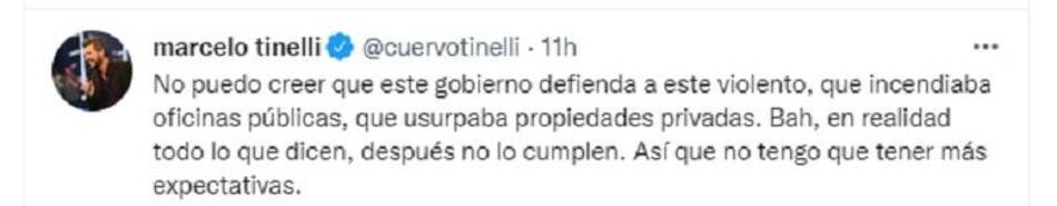 Marcelo Tinelli duro contra el Gobierno, Twitter